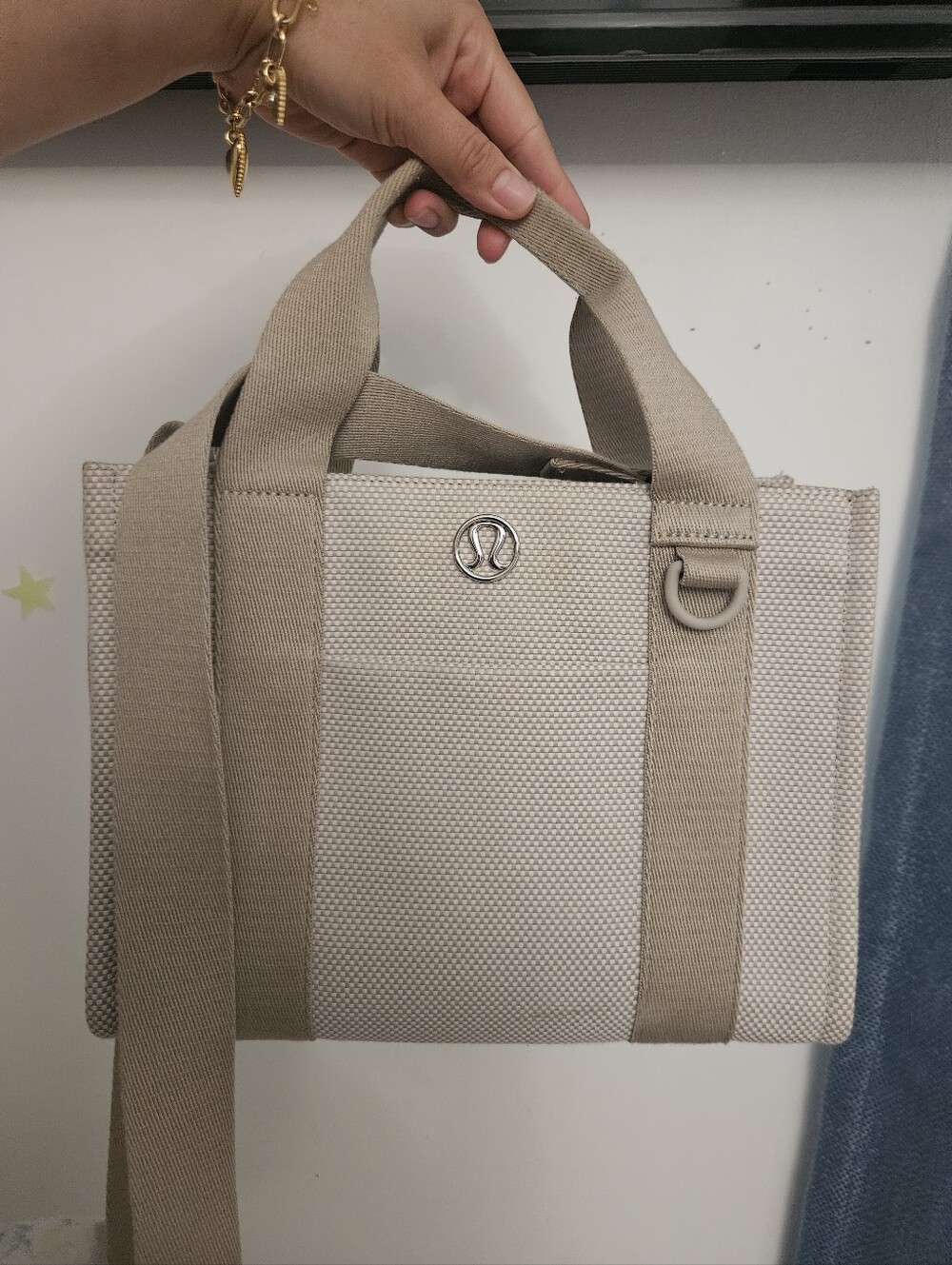 Lululemon Canvas Tote with Shoulder Strap 4.5L